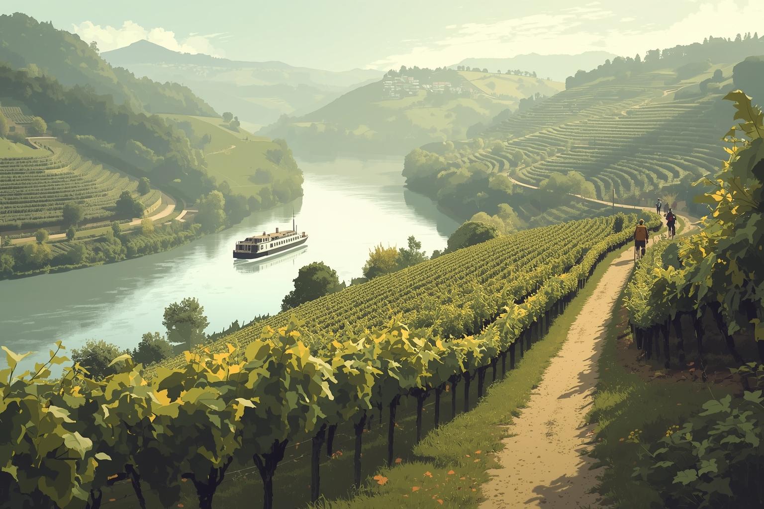 Weinwanderwege, kombinierte Routen, Mobilität und Tourenplanung